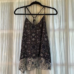 Maurice’s Floral Cross-back Layered Tank-top
